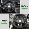 Car Steering Wheel Panel Frame Cover Trim For Mercedes Benz A B C E GLA CLA GLC GLS GLE V Class W246 W205 W213 C117 X253 W447