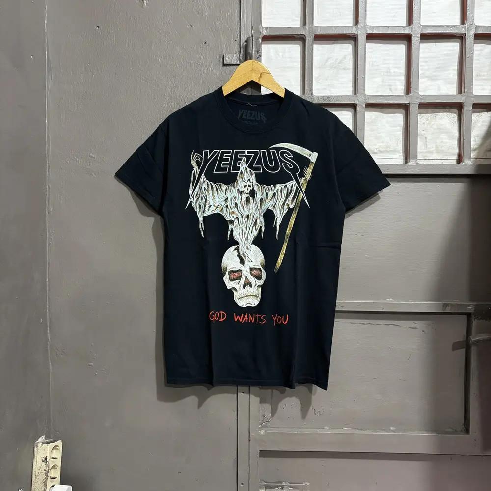 Yeezus Tour Kanye West God Wants You Grim Reaper T-Shirt Rap Tee S-5XL XL