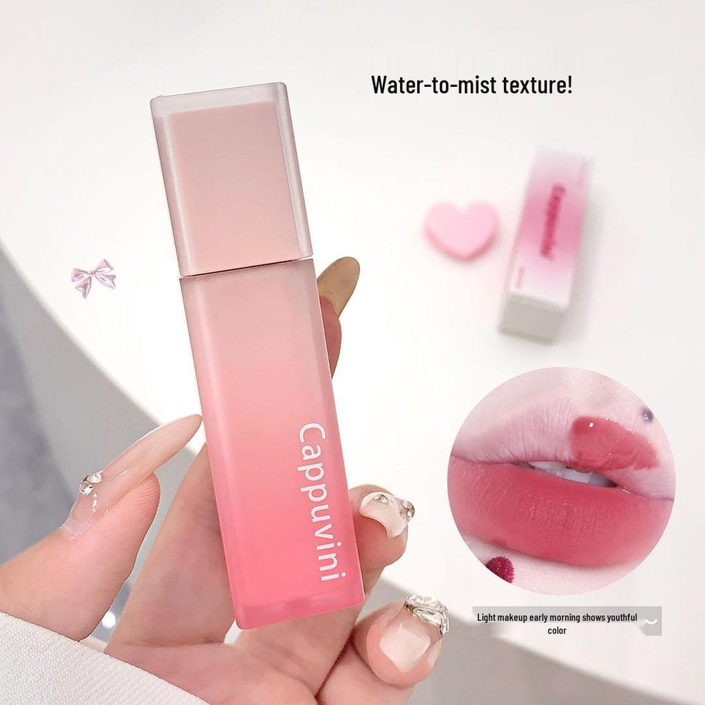 Cappuvini Bare Tender Mist Lip Glaze: Lightweight, matte finish—perfect for beginners and budget-friendly for students.