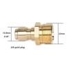 M22-14/15 threaded interface pure brass adapter, 3/8 quick connect can be used for connecting high-pressure cleaning machines