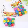 Wooden Colorful Round Geometric Chips Math Teaching Aids Educational Kids Toy