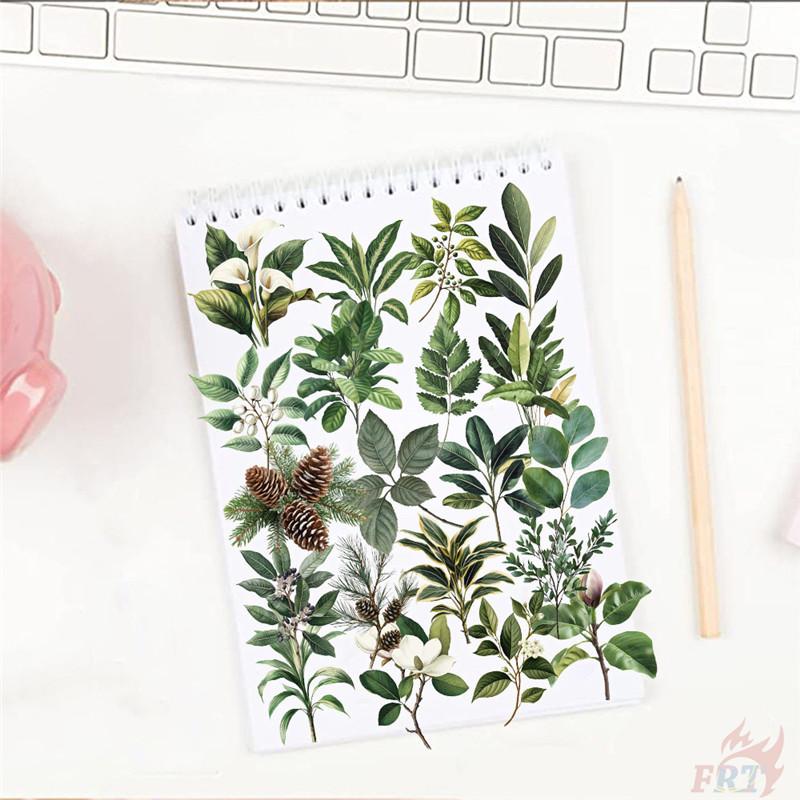 50Pcs/Set Green Leaves Series 02 PET Stickers Waterproof DIY Fashion Doodle Decals Stickers