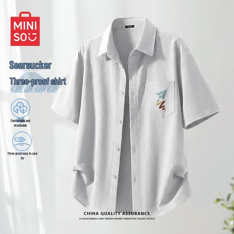 MINISO Men s Triple-Proof Short Sleeve Polo Shirt XL