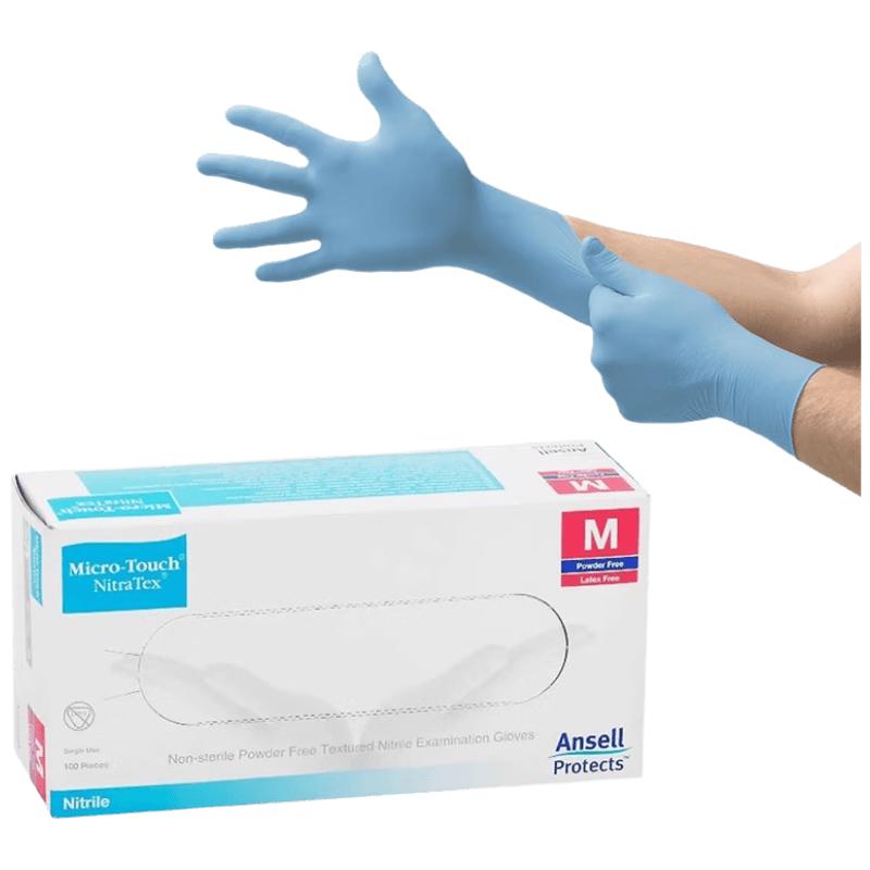 Ansell 447X Disposable Powder-Free Nitrile Gloves M