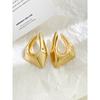 Irregular Geometric Metal Earrings, Light Luxury, High-End, Minimalist Style, Unique and Exaggerated Temperament, Stud Earrings, Earrings for Women