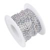 1 Roll Crystal Chain For Diy Necklace Wedding Decoration Accessories(ss6  Silver)