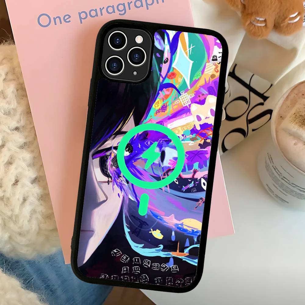 

Game Omori For Magnetic Wireless Phone Case For IPhone 17 Pro Max Air 13 12 Mini 16 15 14 11 iPhone 16e