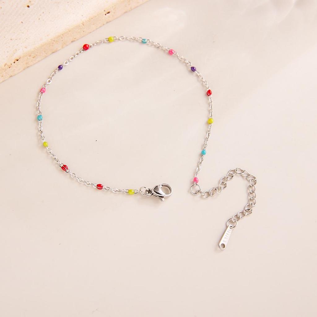 Stylish Titanium Steel Heart Anklet for Women – Durable, Versatile Beach Foot Chain
