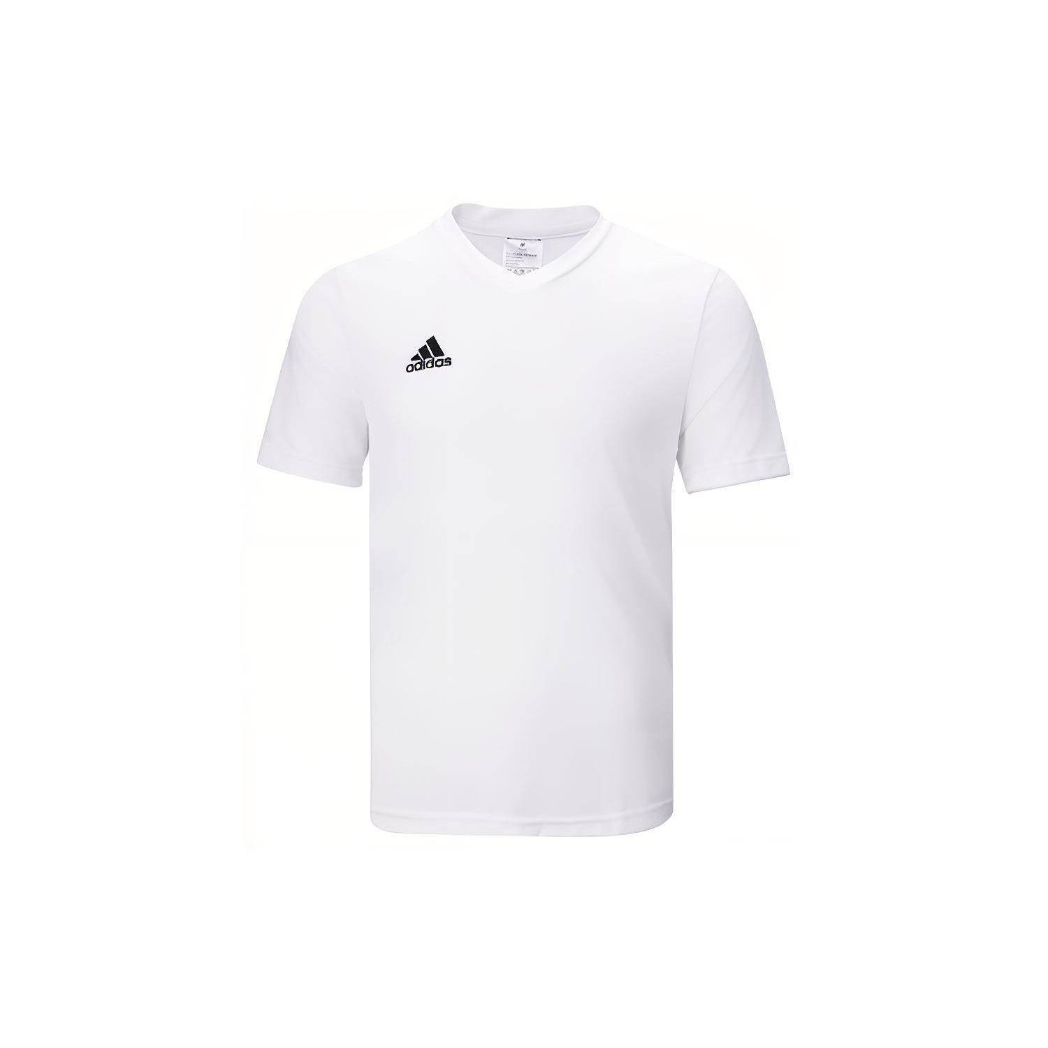 Men s adidas Solid Color Minimalistic Logo Embroidered Casual Sports Short Sleeve White T-Shirt HC5071 L