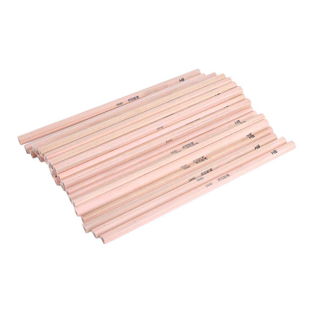 30 szt. Ołówków HB Sześciokątne Gładko Piszące Zapobiegają Łamaniu Drewniane Ołówki do Szkicowania Rysowania