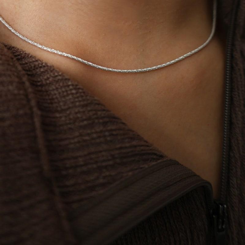 

MERITY A knotted knot necklace Basic 39cm (+4cm)