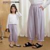 Girls' Ruffle Wide-Leg Cropped Pants