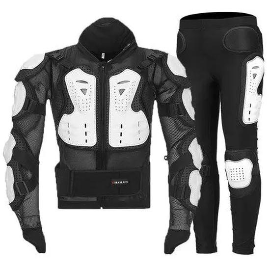 Motorcycle Armor Suits Motocross + Gears Long Pants Protection Motorbike Armadura Racing Back Protector,HZYEYO, D-232