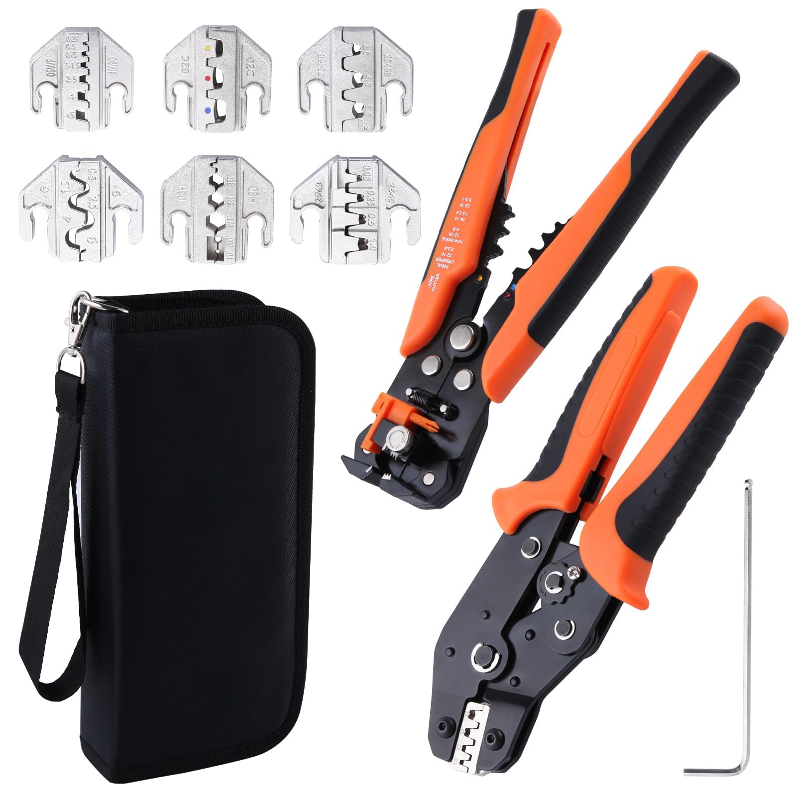 

LEONTOOL Interchangeable Quick Tool Ratchet Crimping Automatic Wire Cable Precision Crimping Crimp Pliers for Coaxial Bare Crimp Bare Crimp Open