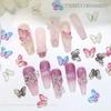 20 stuks vlinder nagelkunst accessoires - nageldecoraties met iriserende en driedimensionale vlinders gemaakt van hars voor nagelkunst.