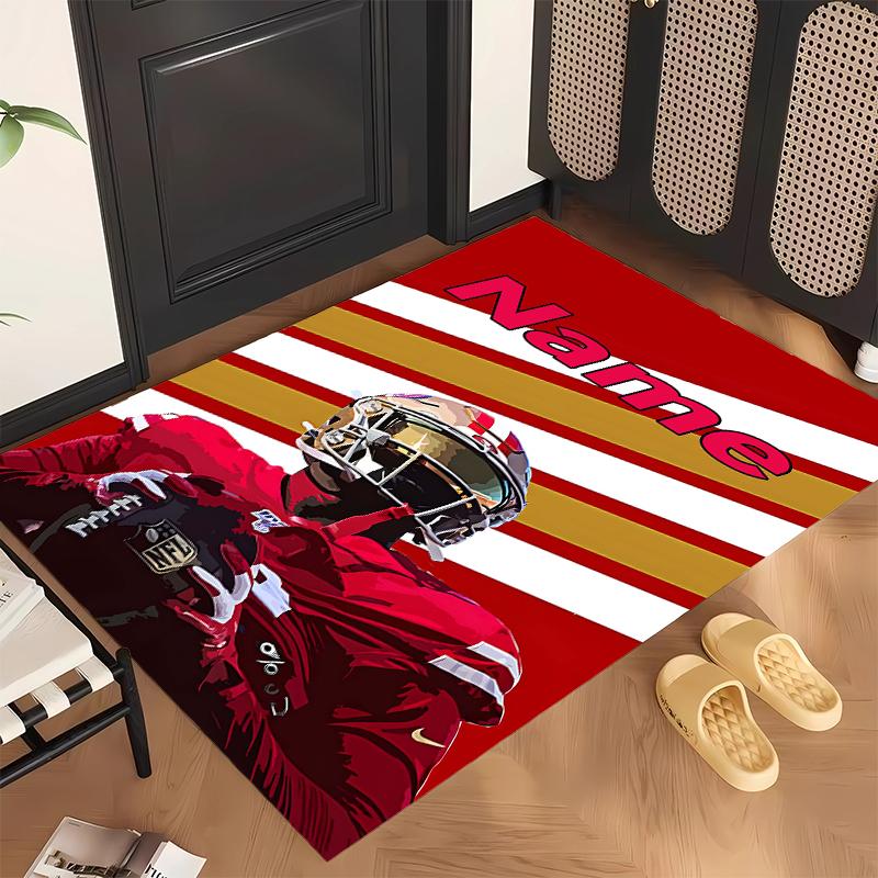 San Francisco 49ers (5) Personalisierter Name Büro Teppich Stilvolle Dekoration für Wohnzimmer Schlafzimmer Küche