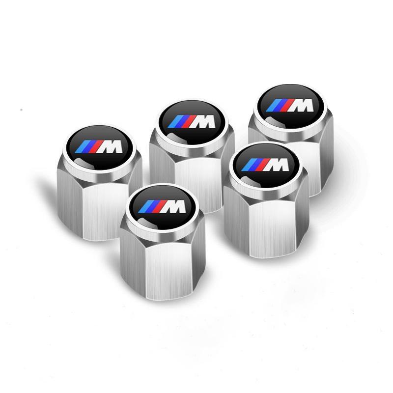 E46 E90 E60 Car Wheel Tire Valve Caps Tyre Stem Covers Dustproof Protector E46 E36 E34 F10 E90 F30 E60 F30 E53 E30 E92 E87 Sticker HI9