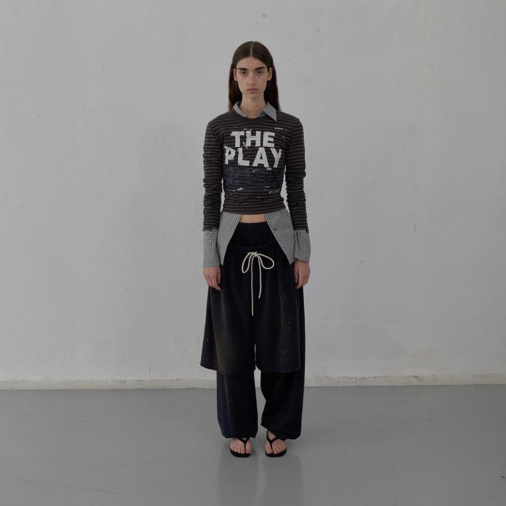 LCDC™ Layered Detail Jersey Pants (Navy)