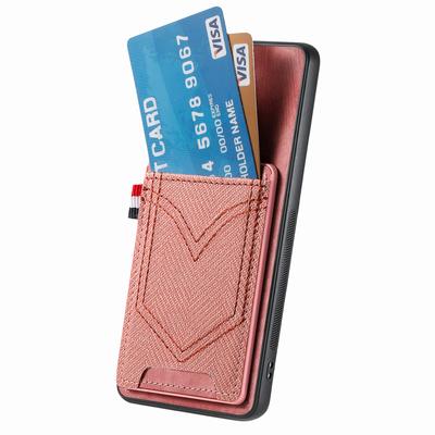 Phone Case For Xiaomi Redmi 14C 4G/14R 5G/Poco C75 4G Retro Jean Cloth Texture Leather Back Cover Card Holder