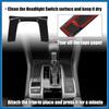 Gear Panel Trim Shift Box Cover Decal for Honda Civic 10th Gen 2016 2017 2018 2019 2020 2021 Car Interior Accessories Sticker Decorative Black Item