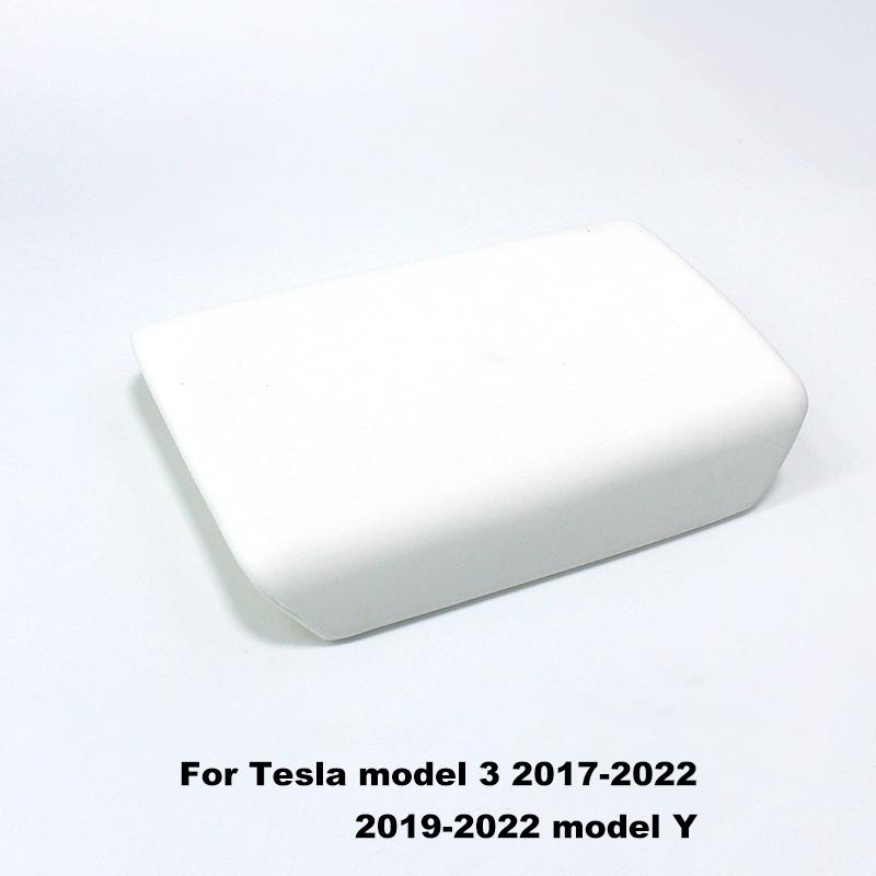 TPE Soft Armrest Protector Cover For Tesla Model 3 Y 2017-2024 Durable Center Console Pad Car Accessories