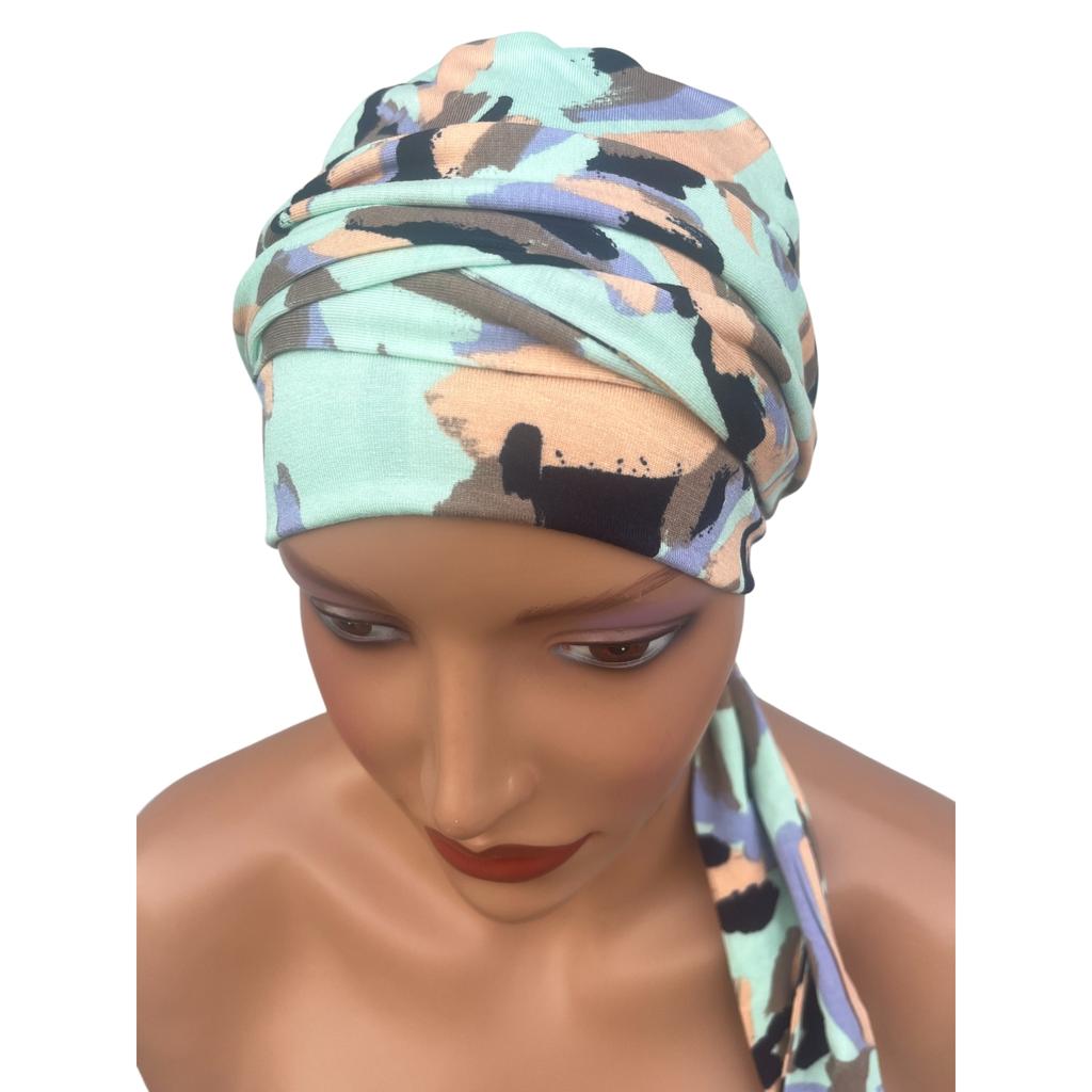 Turban Damski Benay Wek-443 Stylowa Chusta Wiązana Także Po Chemioterapii