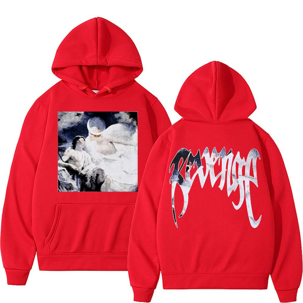 Revenge Hoodies Fashion Creativity Heaven Painting Graphic Print Hoodie Unisex Women Fleece Vintage Hoodies Male Hip Hop Sweatshirt