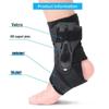 Unisex Sports Compression Ankle Brace with Double Support Straps for Outdoor Fitness and Basketball
