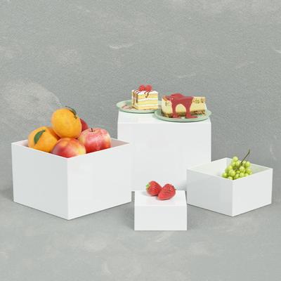 1/6 ks Stojany na vystavení jídla Stojan na vystavení dortů Vysoká odolnost Víceúčelové krychlové boxy Vystavení Vnořitelné podstavce s dutým dnem