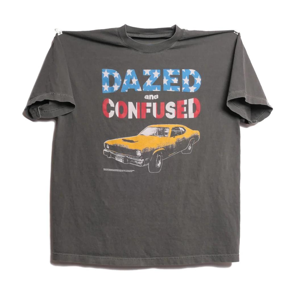 T-shirt Dazed and Confused da Uomo per Unisex T-shirt da Uomo per Tutte le Stagioni Nera Casual Girocollo