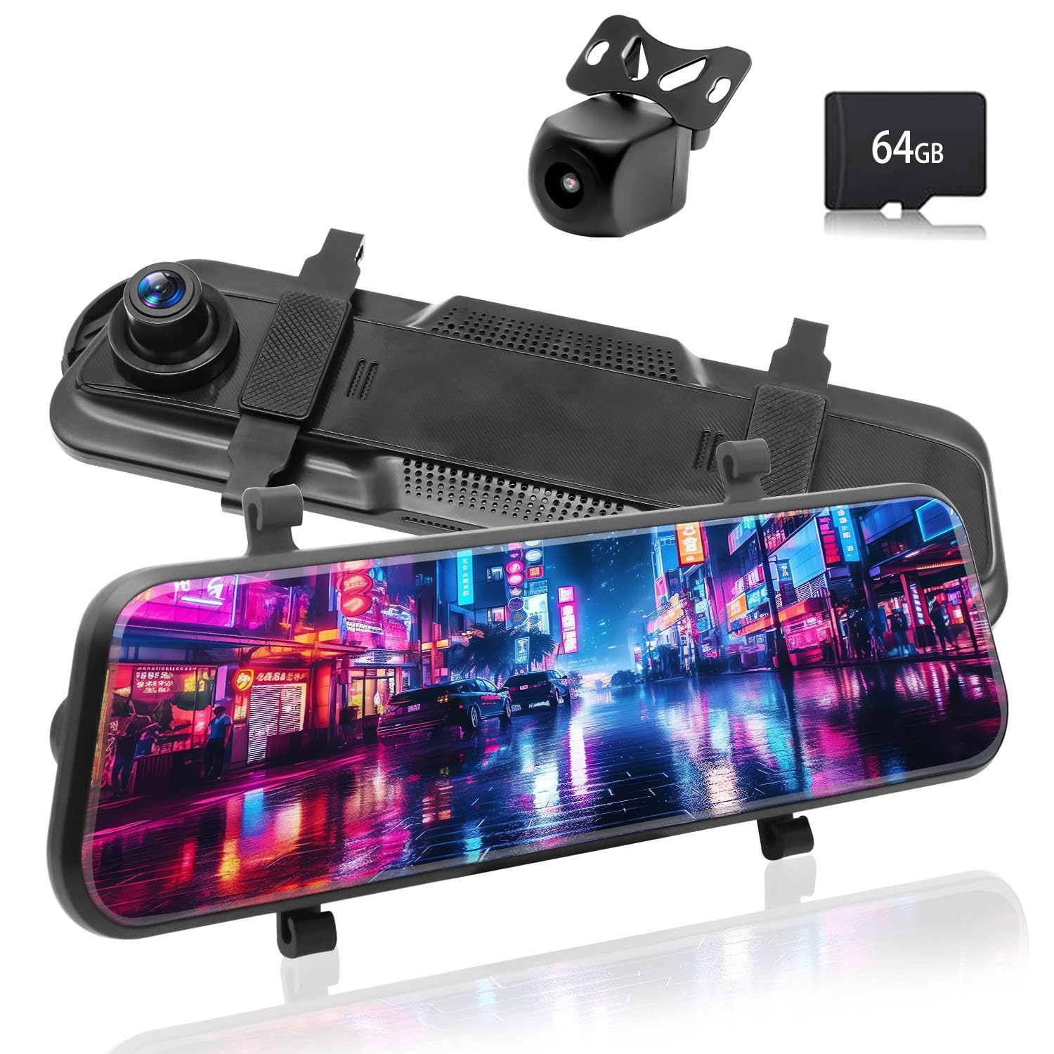 

видеорегистратор с левым выдвижным полностью раздельным передним и задним 1080P Ultra HD передним и задним супер ночным видением угловой направляющей заднего вида циклической записью LED