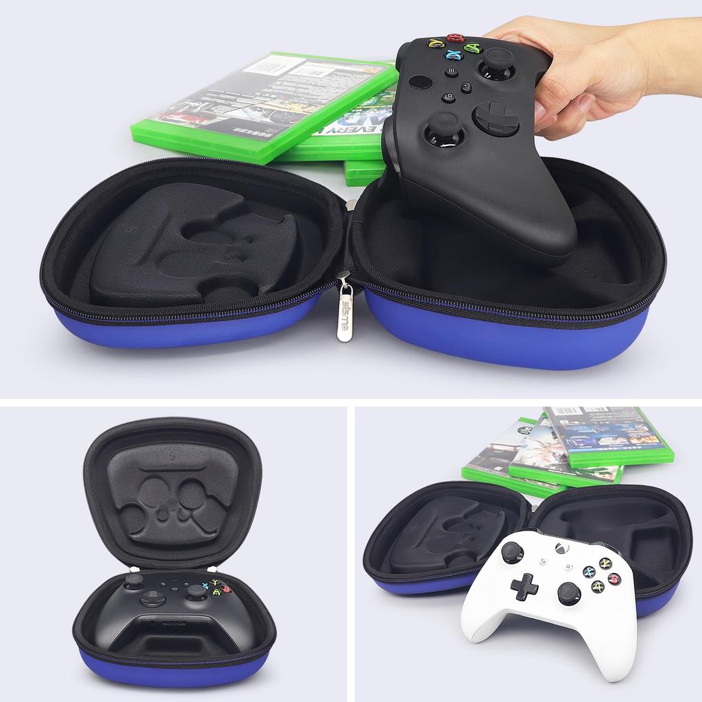sisma Controller Storage Pouch for Xbox Series Wireless Xbox Core Controller Protective Shockproof Blue XS Controller, Compatible, Case, Pouch,