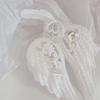 Handcrafted Feathered Wing Ornament For Bags Keys Versatile Plastic Alloy Keychain Accessory Unisex Present