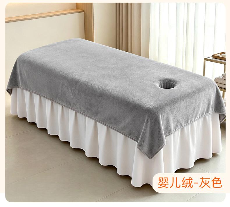 Massage Therapie Schoonheidsbed Handdoek Schoonheidssalon Beddengoed met Gaten Grote Maten Bedlakens Zijn Vocht Absorberend en Ademend 220x120cm no hole