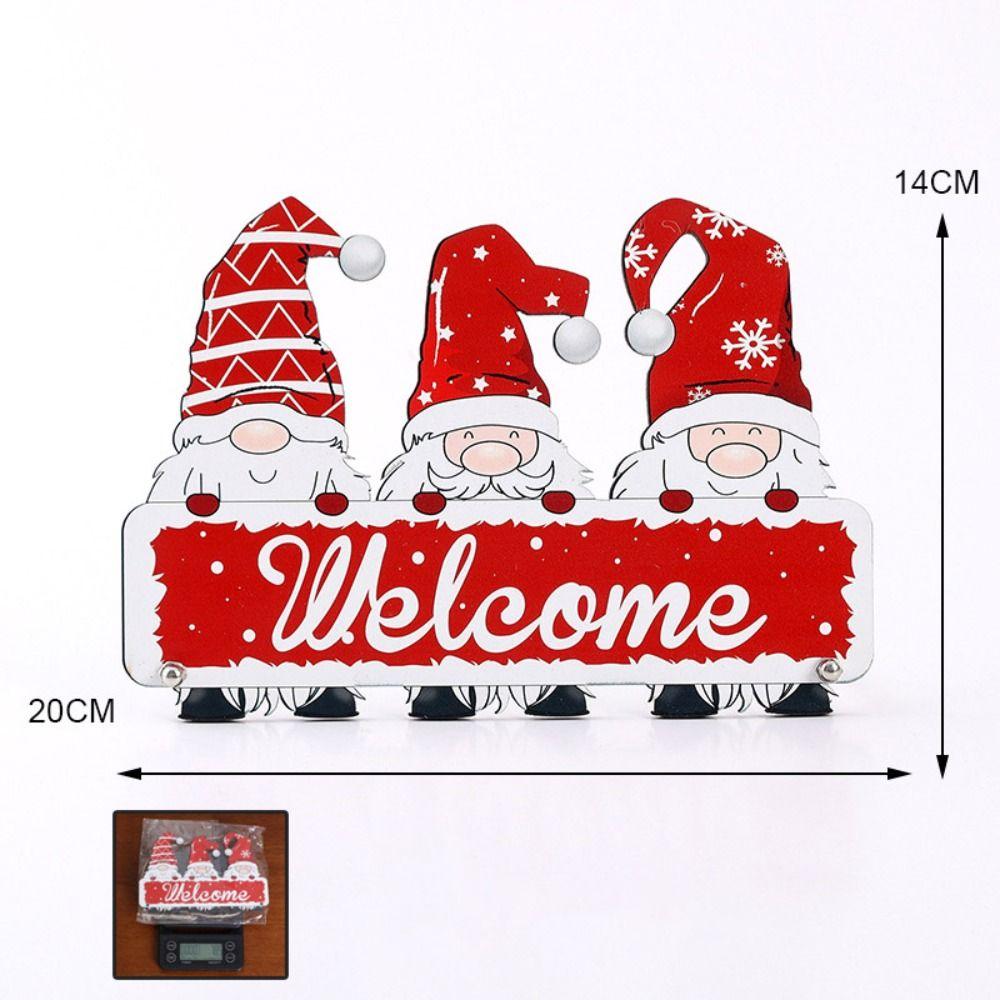 Creative Christmas Tree Desktop Decoration Wooden Letter Christmas Signs Plaque DIY Craft Santa Claus Tabletop Sign Home Decor