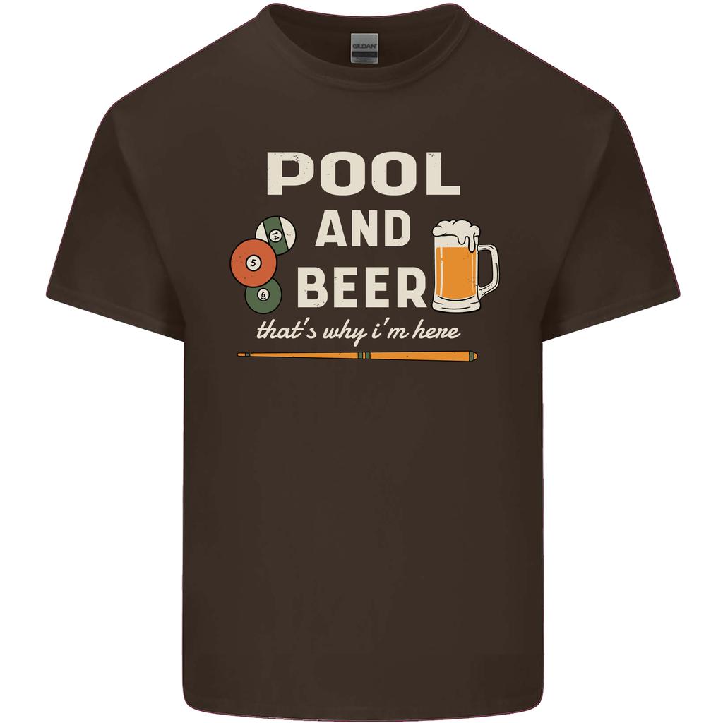 Pool and Beer Thats Why Im Here Unisexs Light Cotton TShirt