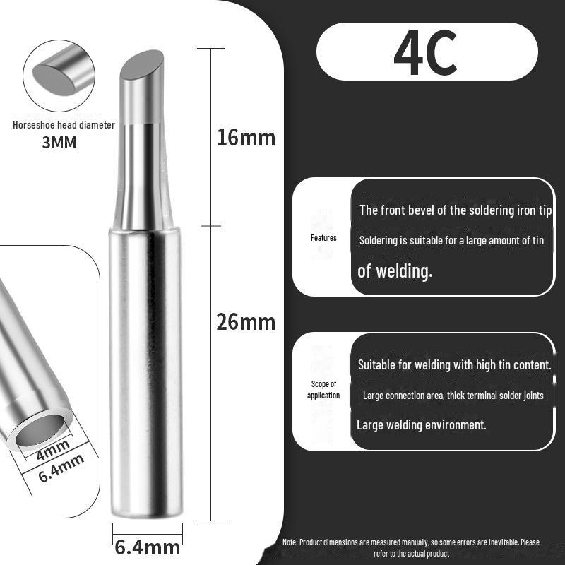 Soldering Iron Tips: K-Type, Knife, Horseshoe, I-Tip, Internal Heat B-Tip, 936 Series, 900 Pointed.