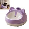 Indoor Pet Water Station Automatic Cat Dispenser, Auto Refill Feeder, Cute Silent Fountain Ear Design, Bottle Adapter Threaded Bowl for Cats