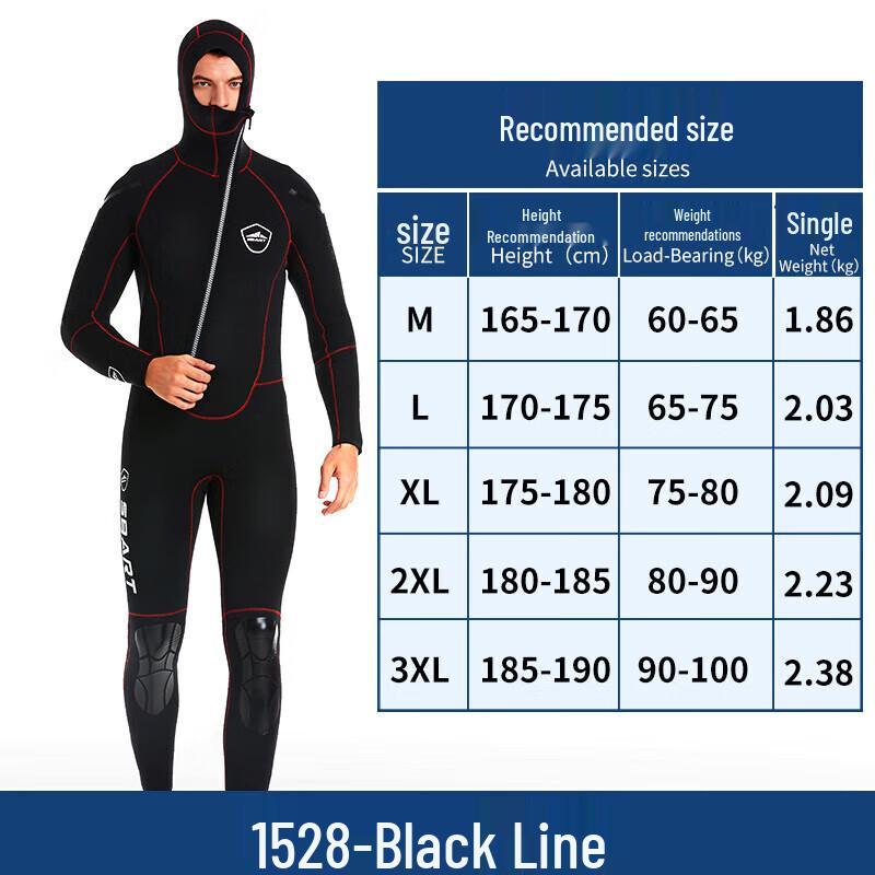 AKUANA 5MM Men's Hooded Diving Suit