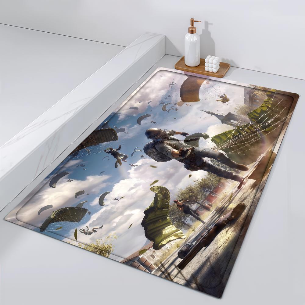 Door Mat Bedside Entrance Bath Royale Battle Floor Decoration Battlegrounds Corridor Door Mat Carpet P-PUBG Living Room Balcony