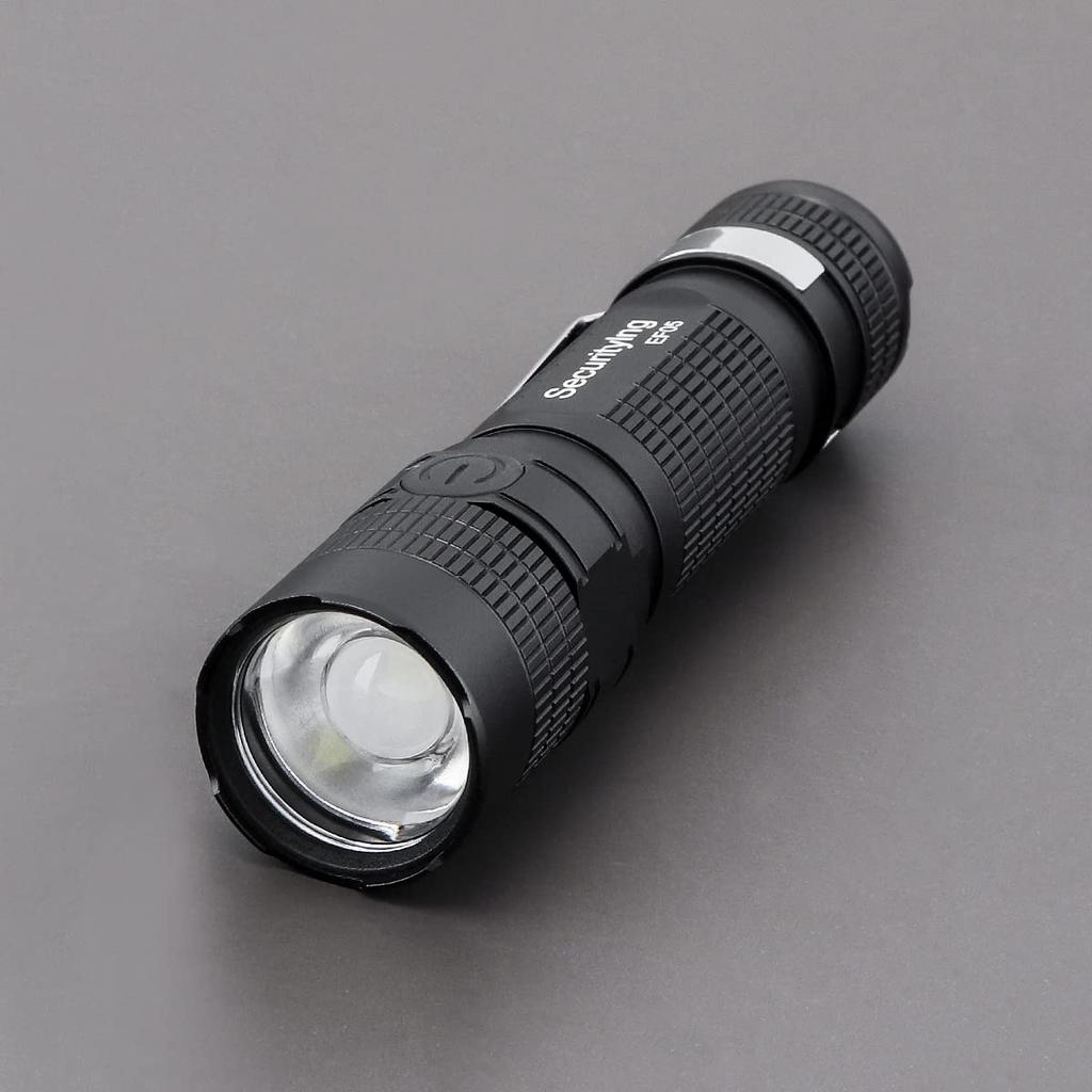 SecurityIng EF05 EDC 887 IPX6 LED Flashlight with Zoom and Power Ideal for Outdoor Night and Nighttime Repairs Sold Flashlight, Lumens, Indicator,
