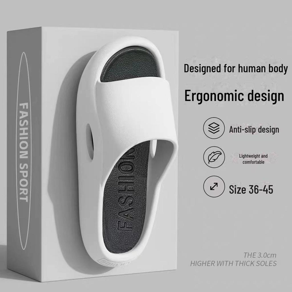 Men's and Women's Versatile Thick-Soled Non-Slip Slippers for Outdoor and Indoor Use