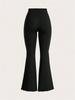 Pants phumee Flared Elastic Rib-knit Slim Fit Leggings A2328