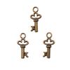 Simple Skeleton Key Charms Multi Color Alloy Pendants For Vintage Themed Jewelry