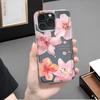 Pink Big Flower Phone Case For IPhone 16 15 Case IPhone 11 13 12 14 Pro Max XR X Xs Max 7 8 Plus Cover Case Funda Coque Bumber