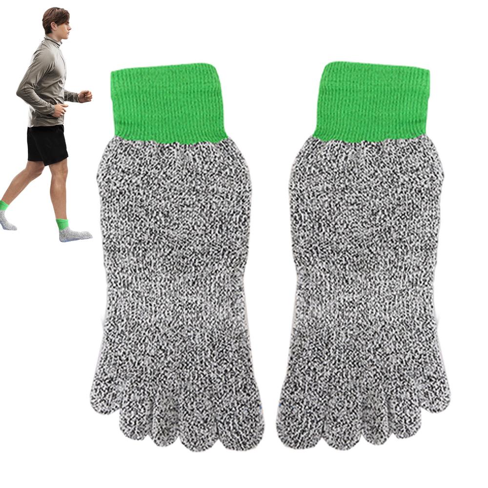 Five Finger Athletic Socks Anti-Cut Lightweight Socks Breathable Socks For Hiking Running Rock Climbing Beach Outdoor Work