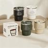 400ML Capacity Thermal Cup 304 Stainless Steel Double Layer Sealed Tumbler Sealed Lid Leak Proof Insulated Water Cup