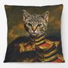 European Vintage Retro Royal Dogs Cats Pets Doodle Print Decorative Sofa Throw Pillow Case Cushion Cover