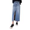 Leriya Fashion Denim Skirt for Women| Long Denim Skirt for Women| Denim Pencil Skirt for Women | (Large, Blue)