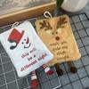 New Christmas Hand Towel Hanging Type Thickened Coral Fleece Towel Kitchen Absorbent Quick Drying Rag Cartoon Hand Towel